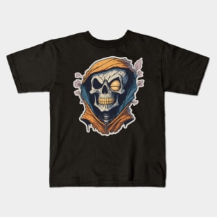 Cartoon Skeleton Sticker Collection: High-Quality Vector Designs Kids T-Shirt